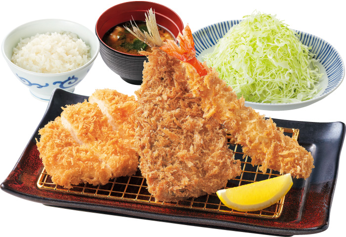 長崎産あじふらいとチキンかつ御膳