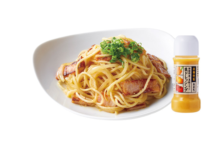 冷蔵庫の中の残り物でササっと作るパスタ