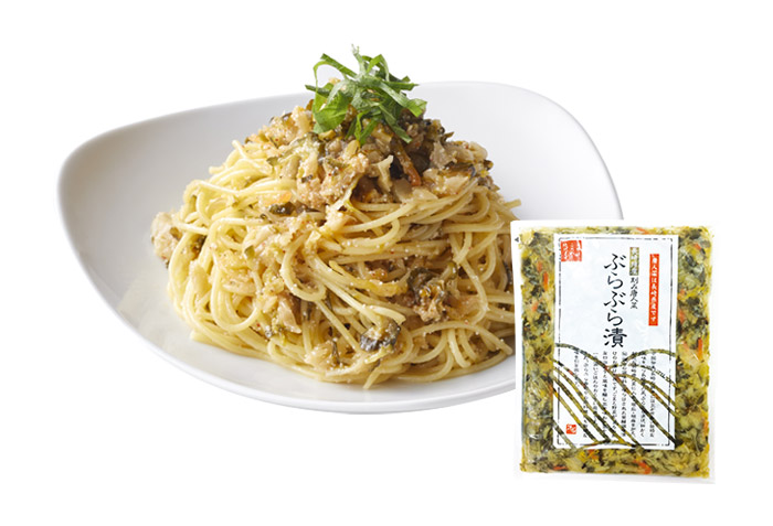 ぶらぶら明太パスタ