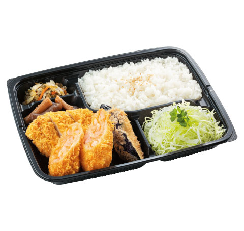 エビかつとロースかつ弁当